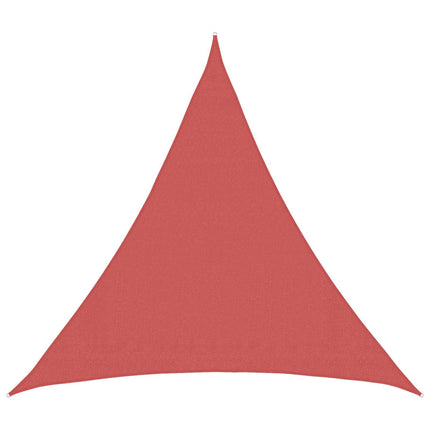 Solsätt segel 2 x 2 x 2 m HDPE Triangulär Terracotta