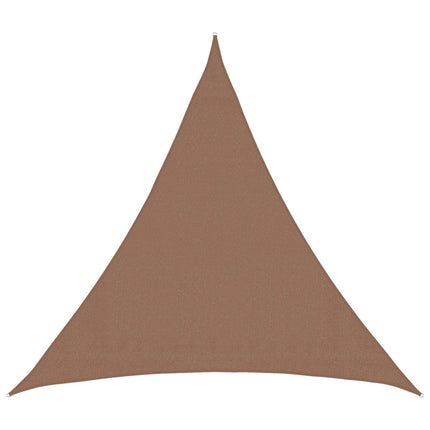 Solsätt segel Taupe 2 x 2 x 2 m HDPE