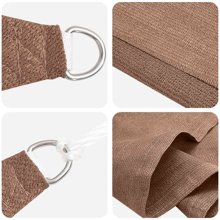 Solsätt segel Taupe 7 x 5 x 5 m HDPE