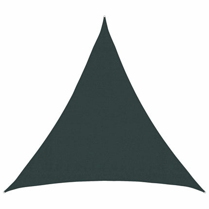 Solsätt segel 2 x 2 x 2 m HDPE Triangulär Mörkgrön