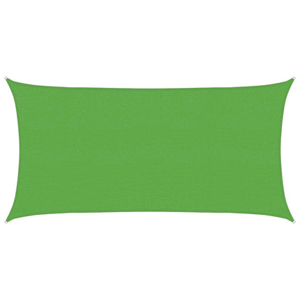Solsätt segel Ljusgrön 2 x 6 m HDPE