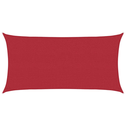 Solsätt segel Röd 2,5 x 6 m HDPE