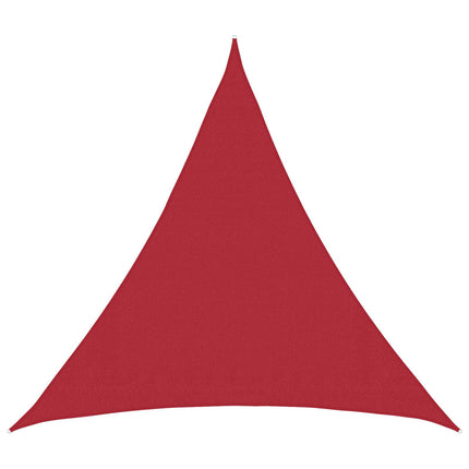 Solsätt segel Röd 2 x 2 x 2 m HDPE