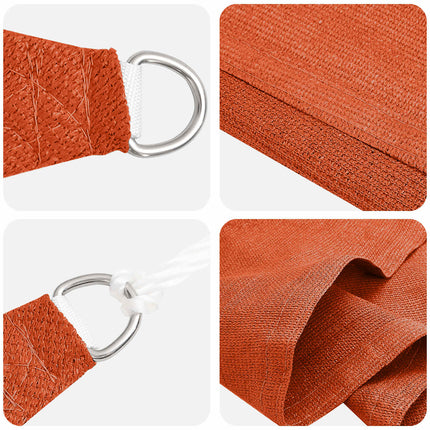 Solsätt segel Orange 2 x 6 m HDPE