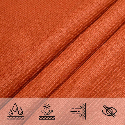 Solsätt segel Orange 2 x 6 m HDPE