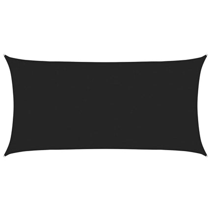 Solsätt segel Svart 2 x 6 m HDPE