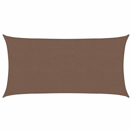Solsätt segel Brun 2,5 x 6 m HDPE