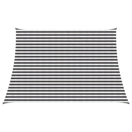 Solsätt segel Antracit och vitt 3 / 4 x 3 m HDPE