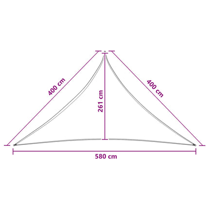 Solsätt segel 4 x 4 x 5,8 m HDPE