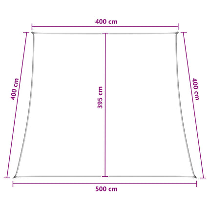 Solsätt segel Blå och Vit 4 / 5 x 4 m HDPE