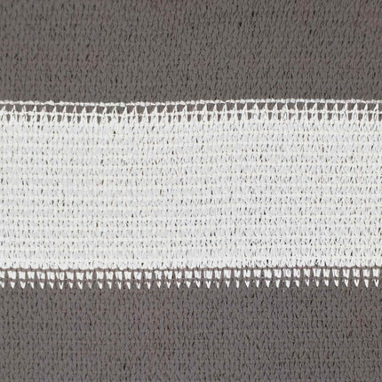 Solsätt segel Ljusgrå och vit. 3 x 4,5 m HDPE