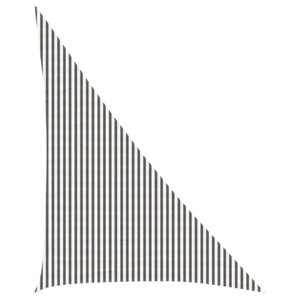 Solsätt segel Ljusgrå och vit. 4 x 5 x 6,8 m HDPE
