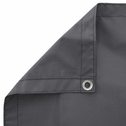 Balkongskärm 180 x 600 cm Tyg med PU-beläggning Antracit