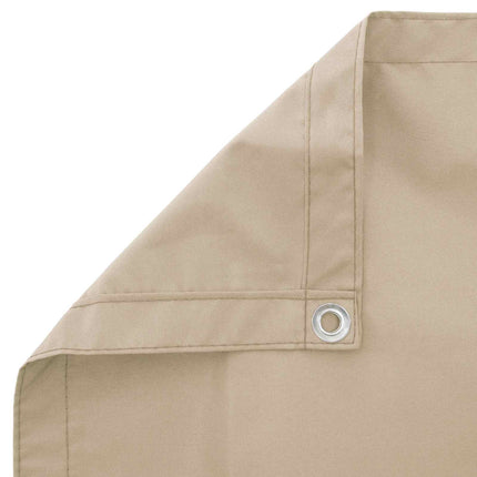 Balkongskärm 180 x 600 cm Tyg med PU-beläggning Beige