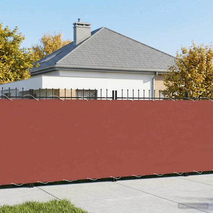 Balkongskärm 180 x 300 cm Tyg med PU-beläggning Terracotta