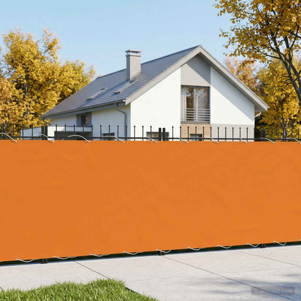 Balkongskärm 150 x 600 cm Tyg med PU-beläggning Orange