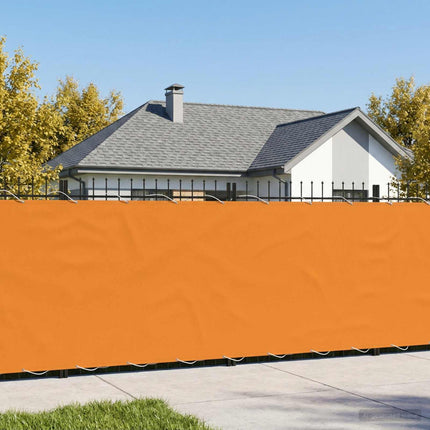 Balkongskärm 180 x 200 cm Tyg med PU-beläggning Orange