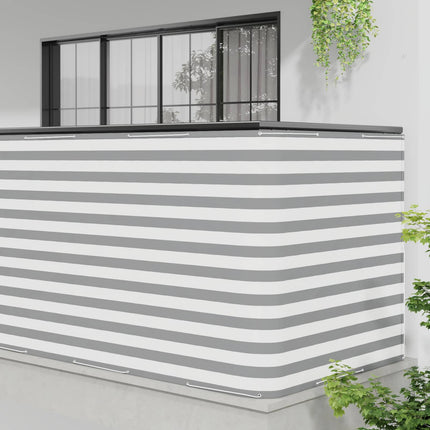 Balkongskärm 150 x 300 cm Tyg med PU-beläggning