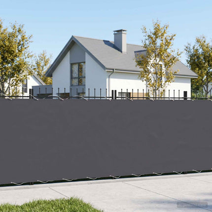 Balkongskärm 1,2 x 15 m Tyg med PU-beläggning Antracit