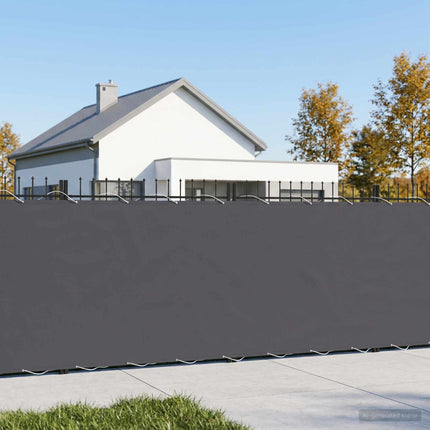 Balkongskärm 1,2 x 25 m Tyg med PU-beläggning Antracit