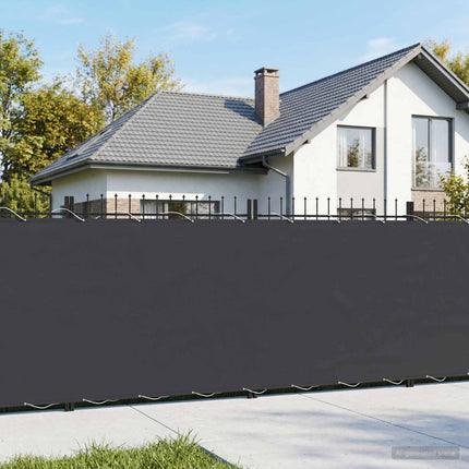 Balkongskärm 1,8 x 15 m Tyg med PU-beläggning Svart