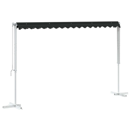 Fristående markis 4 × 3 m Polyester Antracit