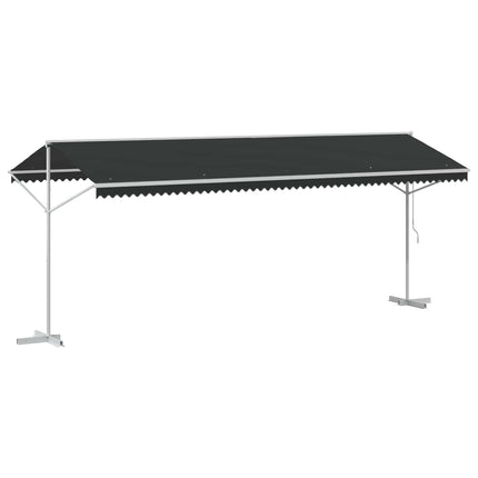 Fristående markis Antracit 6 x 3 m Polyester