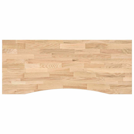 Skrivbord Vit och Naturlig 120 x 60 cm Massivt Ekträ