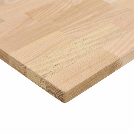 Skrivbord Vit och Naturlig 140 x 60 cm Massivt Ekträ