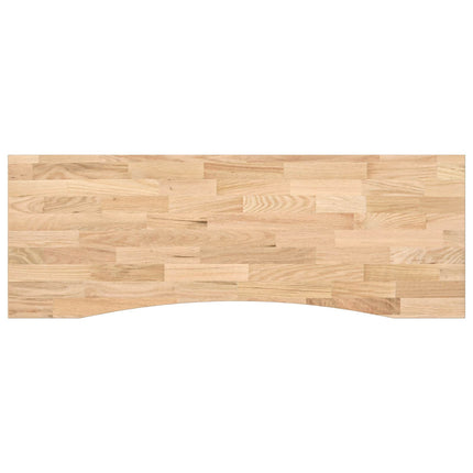 Skrivbord Svart och naturlig 140 x 60 cm Massivt Ekträ