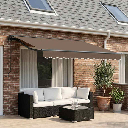 Elektrisk Retraktabel Markis Taupe 3 x 2 m