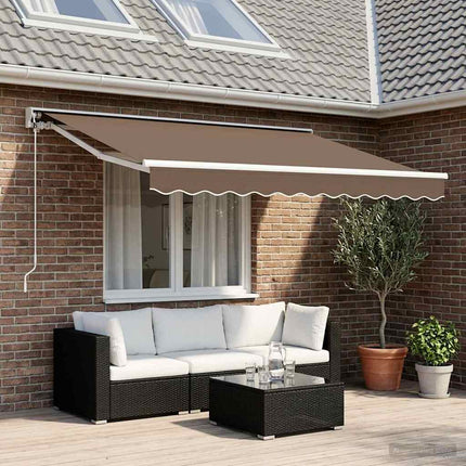 Elektrisk Retraktabel Markis Taupe 3 x 2 m