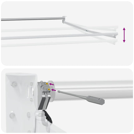 Elektrisk Retraktabel Markis Sand 100% Polyester och Aluminium