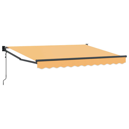 Utdragbar markis Sand 3,5 x 2 m Polyester och metall