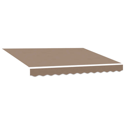 Utdragbar markis Taupe 4 x 2 m Polyester och metall