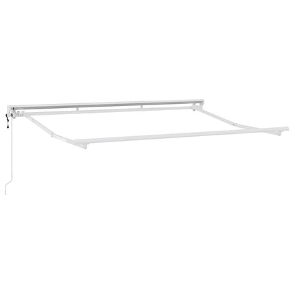 Utdragbar markis Taupe 4 x 2 m Polyester och aluminium
