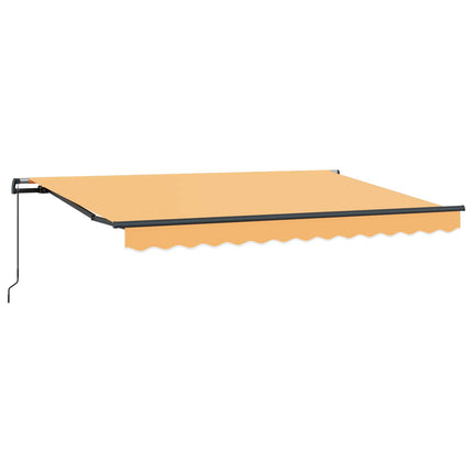 Utfällbar markis Sand 300 x 250 cm Polyester och Stål