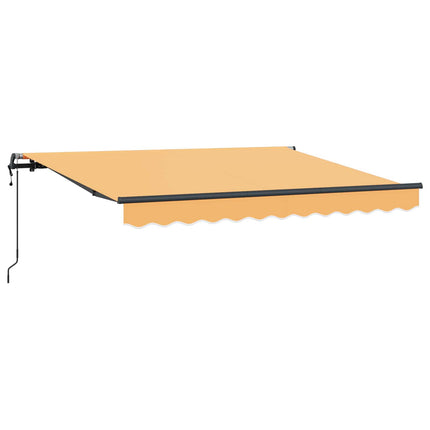 Utdragbar markis Sand 300 x 250 cm Duk och Aluminium
