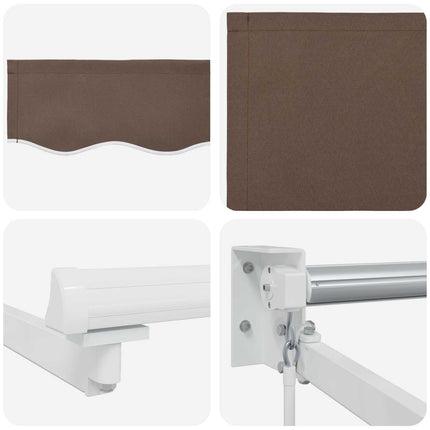 Utdragbar markis Taupe 3 x 2,5 m 100% Polyester och Aluminium