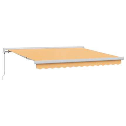 Utdragbar markis Sand 300 x 250 cm Canvas och Aluminium