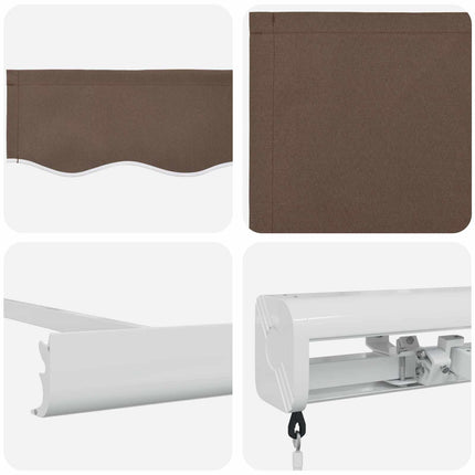 Utdragbar markis Taupe 300 x 250 cm Canvas och Aluminium