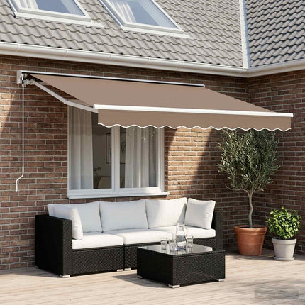 Elektrisk Retraktabel Markis Taupe 3 x 2,5 m