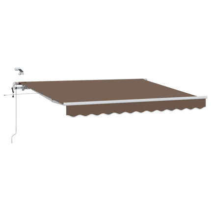 Markis tyg Taupe 400 × 300 cm Polyester