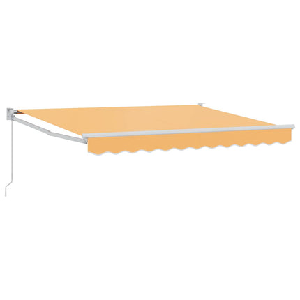 Utdragbar markis Sand 4 × 3 m 100% Polyester och Aluminium