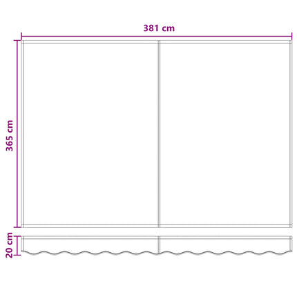 Elektrisk Retraktabel Markis Sand 4 × 3,5 m