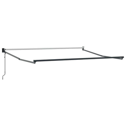 Utdragbar markis Sand 4,5 × 3 m Polyester och metall