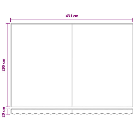 Utdragbar markis Taupe 4,5 × 3 m Polyester och metall