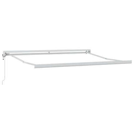 Utdragbar markis Taupe 450 × 300 cm Tyg och Metall