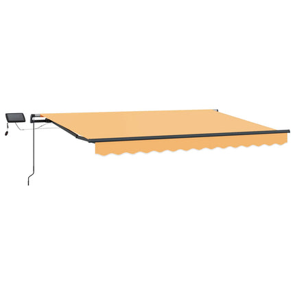 Utfällbar markis Sand 450 × 350 cm tyg