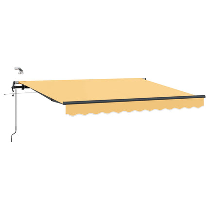 Utdragbar markis Sand 450 × 350 cm Polyester
